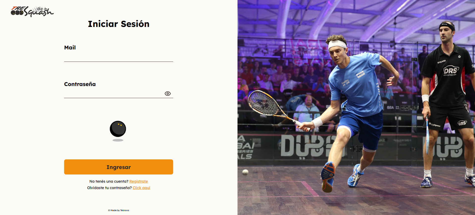 Tres Squash - Sistema de Reservas Online - 2